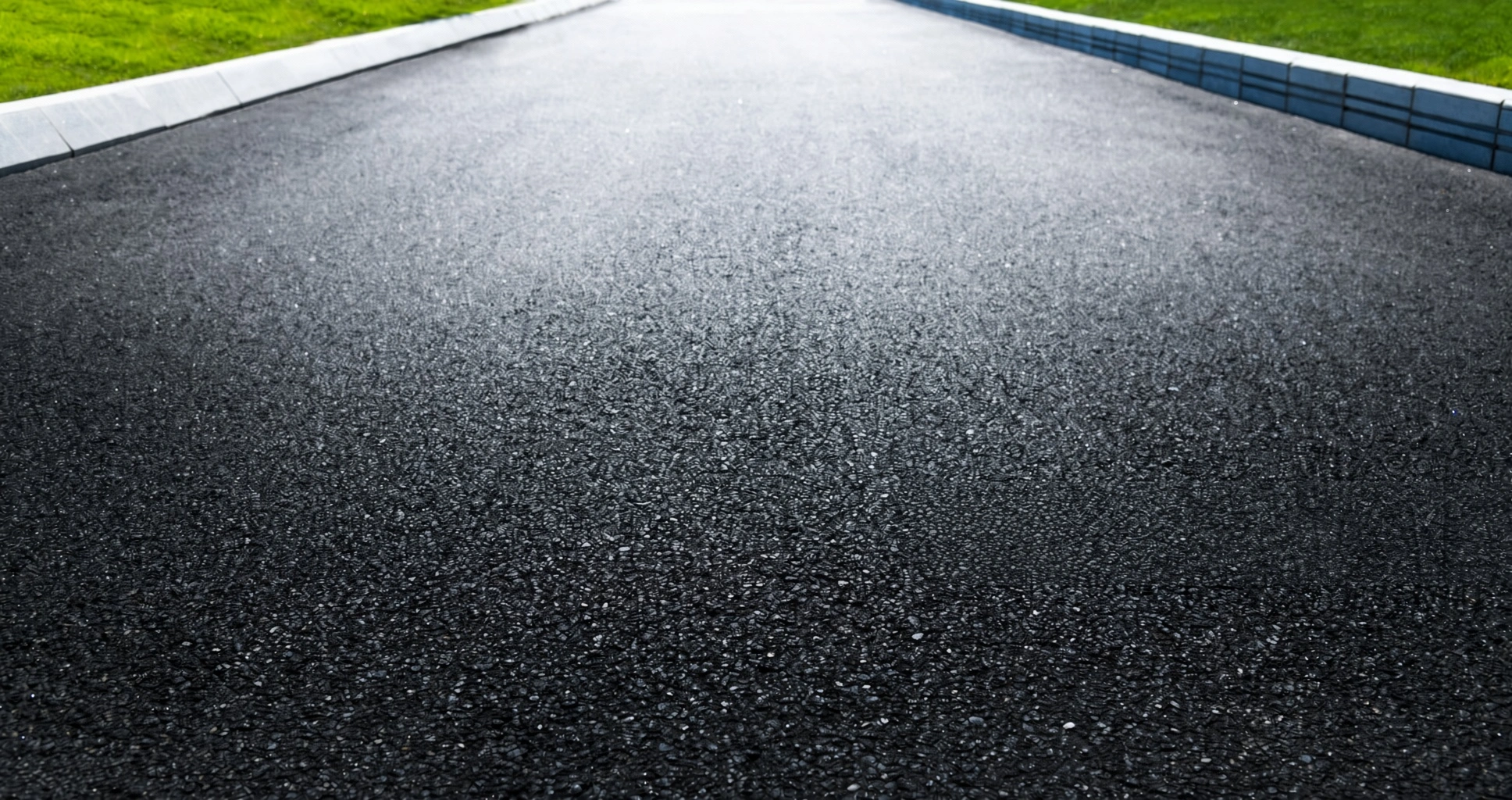 Final walkthrough of a completed asphalt driveway in Knoxville
